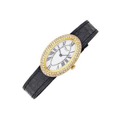 Lot 148 - Chopard Gold and Diamond Wristwatch, Ref. 5107