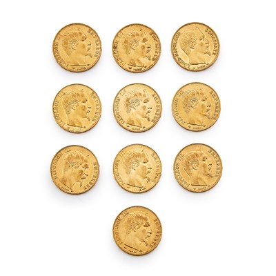 Lot 48 - France 20 Francs Group