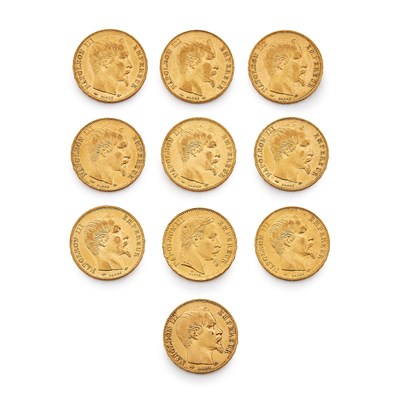 Lot 49 - France 20 Francs Group