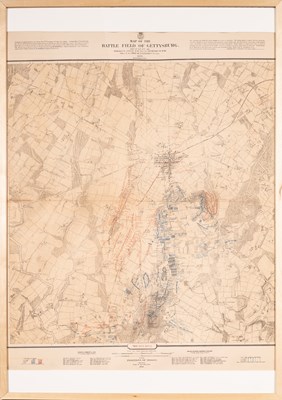 Lot 48 - Highly detailed maps depicting each day of the Battle of Gettysburg
