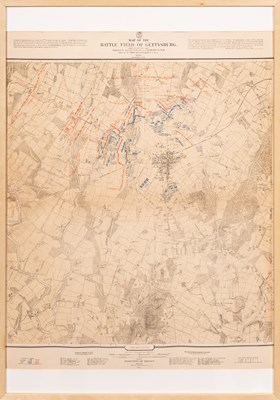 Lot 48 - Highly detailed maps depicting each day of the Battle of Gettysburg