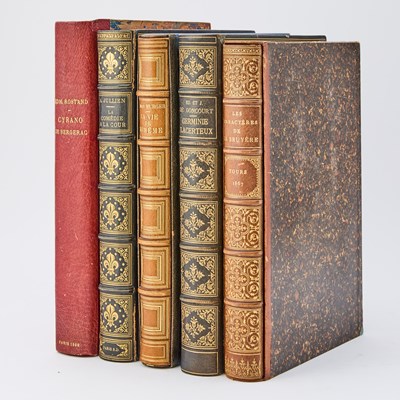Lot 212 - Five finely bound illustrated French books