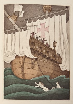 Lot 197 - Magnificently bound copy of Charles Martin's illustrations for Montesquieu's Persian Letters