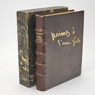 Lot 208 - Legrand's Poemes a l’eau forte with three original drawings