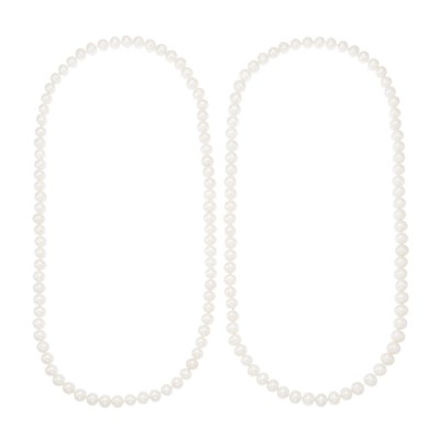 Lot 1125 - Two Long Freshwater Pearl Necklaces