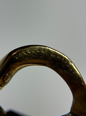 Lot 59 - Van Cleef & Arpels Wide Gold Link Bracelet, France