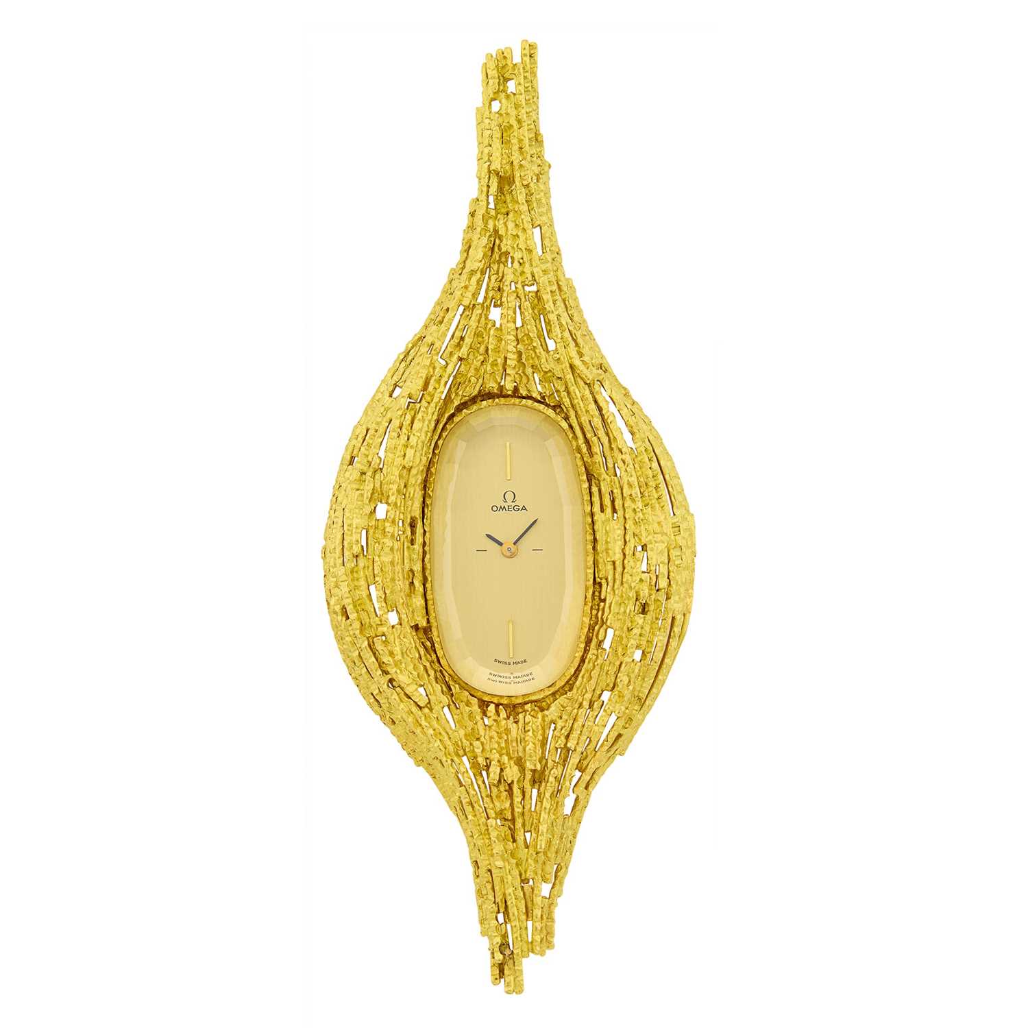 Lot 1015 - Andrew Grima Gold Pendant-Watch, Omega