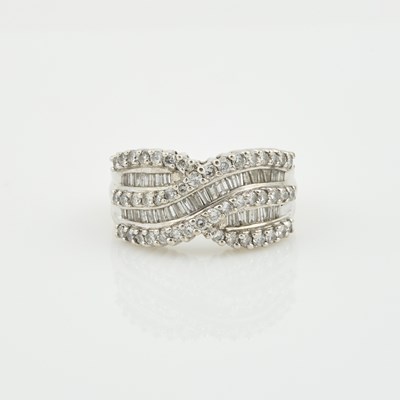 Lot 55 - Diamond Ring, 83 diamonds about 1.35 cts., 14K 5 dwt.