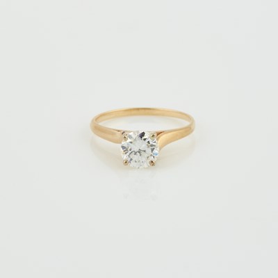 Lot 82 - Diamond Solitaire Ring about 0.90 ct., 14K 1 dwt.