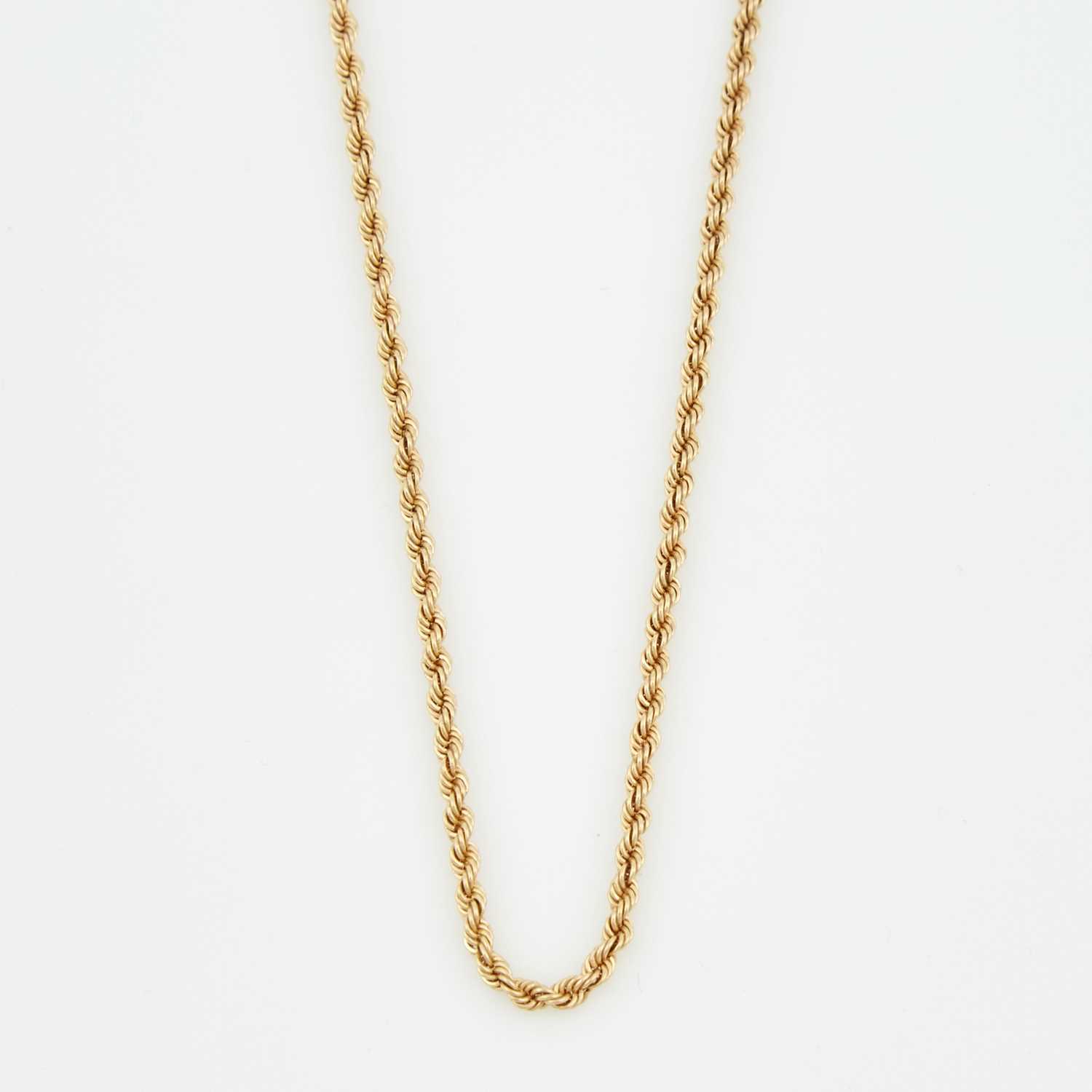 Lot 86 - Gold Neck Chain, 14K 6 dwt.