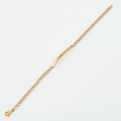 Lot 89 - Gold ID Bracelet, 14K 4 dwt.