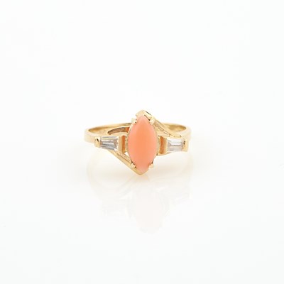 Lot 167 - Gold and Stone Ring, 14K 2 dwt. all