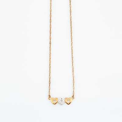 Lot 176 - Gold Necklace and Flexible Bracelet, 10K 1 dwt.