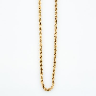 Lot 189 - Gold Neck Chain, 14K 3 dwt.