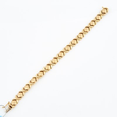 Lot 199 - Gold Flexible Bracelet, 14K 7 dwt.