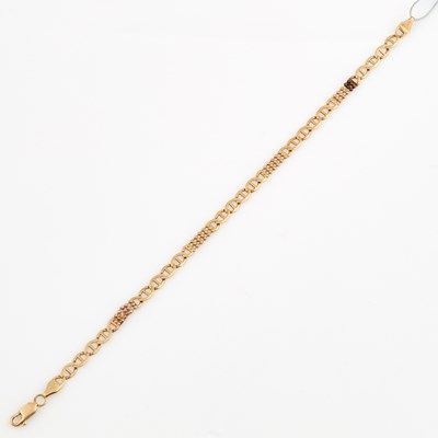 Lot 274 - Gold Flexible Bracelet, 14K 3 dwt.