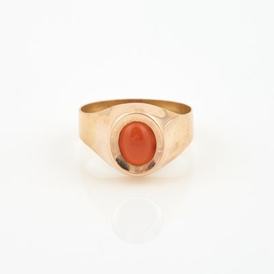 Lot 276 - Gold and Stone Ring, 14K 1 dwt. all
