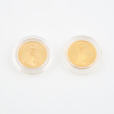 Lot 360 - 2 US Gold Coins: American Eagle $10--1989 and 1997