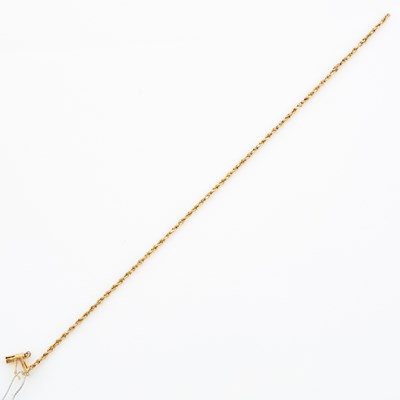 Lot 374 - Gold Neck Chain, 14K 2 dwt., damaged
