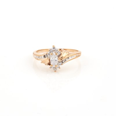 Lot 377 - Gold and Stone Ring, 10K 1 dwt. all