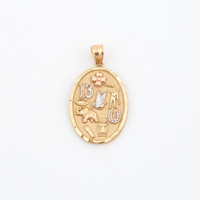Lot 478 - Gold Pendant, 14K 1 dwt.