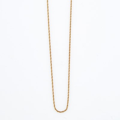 Lot 497 - Gold Neck Chain, 14K 1 dwt.