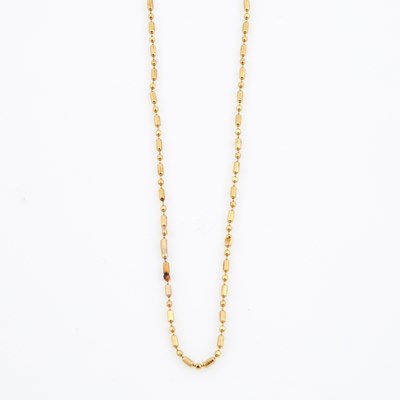 Lot 502 - Gold Necklace, 14K 2 dwt.