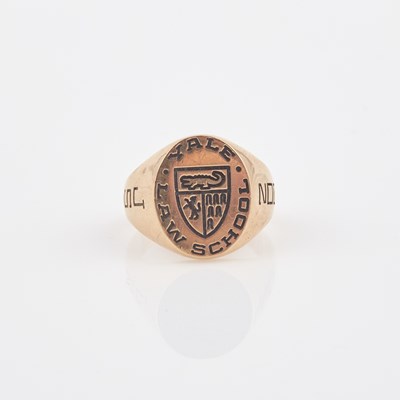 Lot 609 - Gold School Ring, 14K 7 dwt.