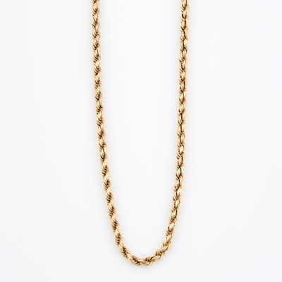 Lot 619 - Gold Neck Chain, 14K 4 dwt.