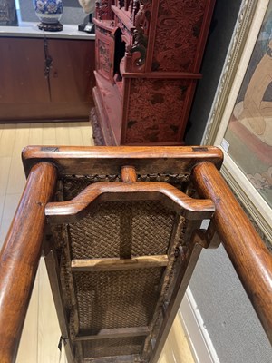 Lot 141 - A Chinese Huanghuali Bench