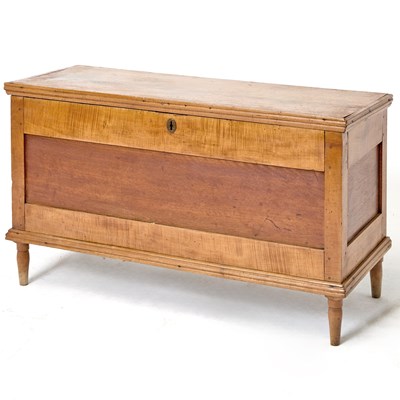 Lot 443 - Federal Figured Maple Blanket Chest