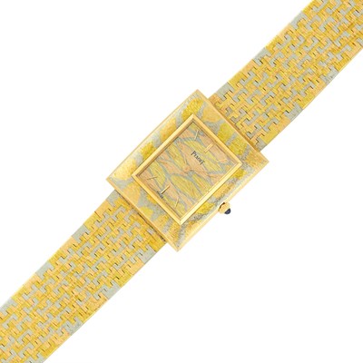 Lot 113 - Piaget Tricolor Gold Wristwatch
