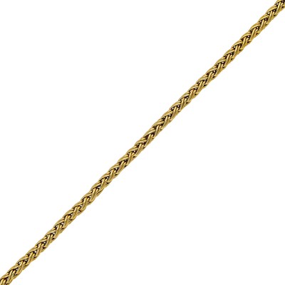 Lot 1016 - Tiffany & Co. Gold Braided Bracelet