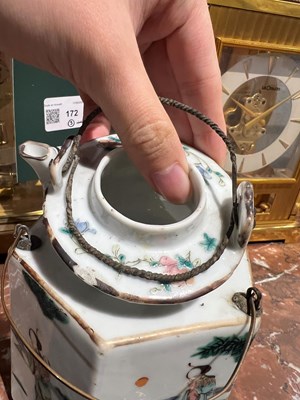 Lot 127 - A Group Five Chinese Enameled Porcelain Teapots
