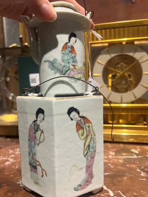 Lot 127 - A Group Five Chinese Enameled Porcelain Teapots