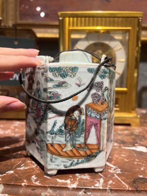 Lot 127 - A Group Five Chinese Enameled Porcelain Teapots