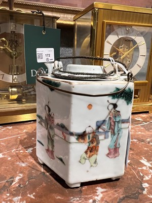 Lot 127 - A Group Five Chinese Enameled Porcelain Teapots