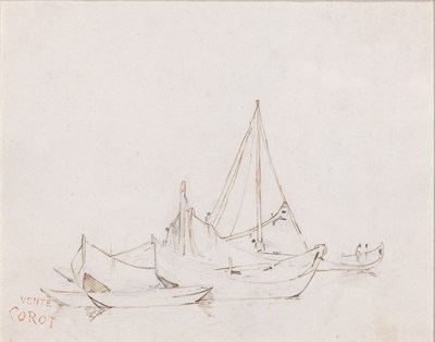 Lot 35 - Manner of Jean-Baptiste-Camille Corot