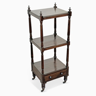 Lot 1057 - Regency Rosewood Three-tier Etagere
