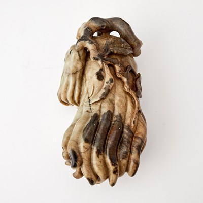 Lot 42 - A Chinese Carved Jade Citron