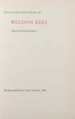 Lot 59 - The Collected Poems of Weldon Kees printed by Kim Merker