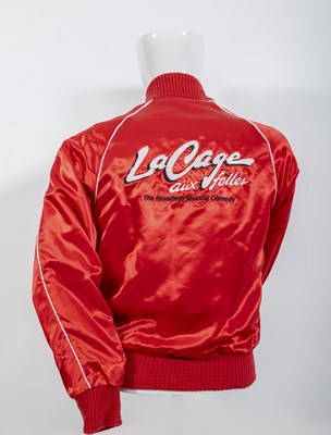 Lot 203 - Jerry Herman's La Cage aux Folles Red Bomber Jacket