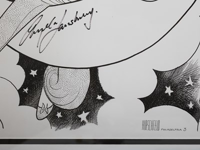 Lot 235 - Hirschfeld's Mame signed by Angela Lansbury, Bea Arthur, and Jane Connell