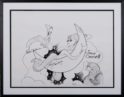 Lot 235 - Hirschfeld's Mame signed by Angela Lansbury, Bea Arthur, and Jane Connell