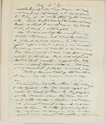 Lot 189 - With an original manuscript leaf from Thoreau's Journals