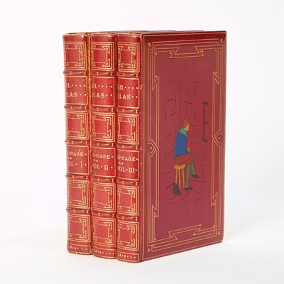 Lot 209 - A finely bound extra-illustrated English edition of Gil Blas