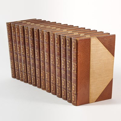 Lot 143 - The Shakespeare Head Press Trollope, with a manuscript leaf