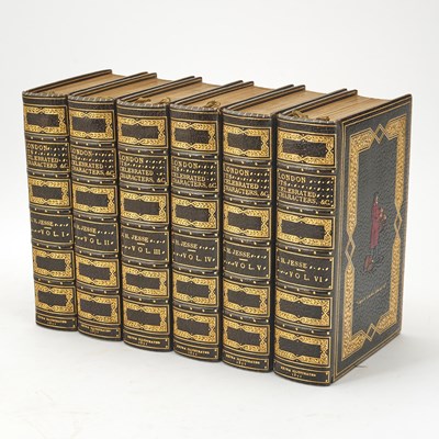 Lot 206 - London's celebrated characters and places, an extra-illustrated set in inlaid bindings