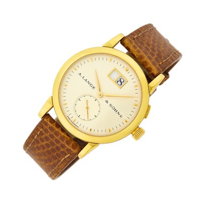 Lot 46 - A. Lange & Sohne Gentleman's Gold 'Saxonia' Wristwatch, Ref. 105.021
