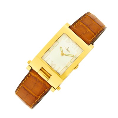 Lot 26 - Corum Gold 'Tabogan' Wristwatch, 56.151.56
